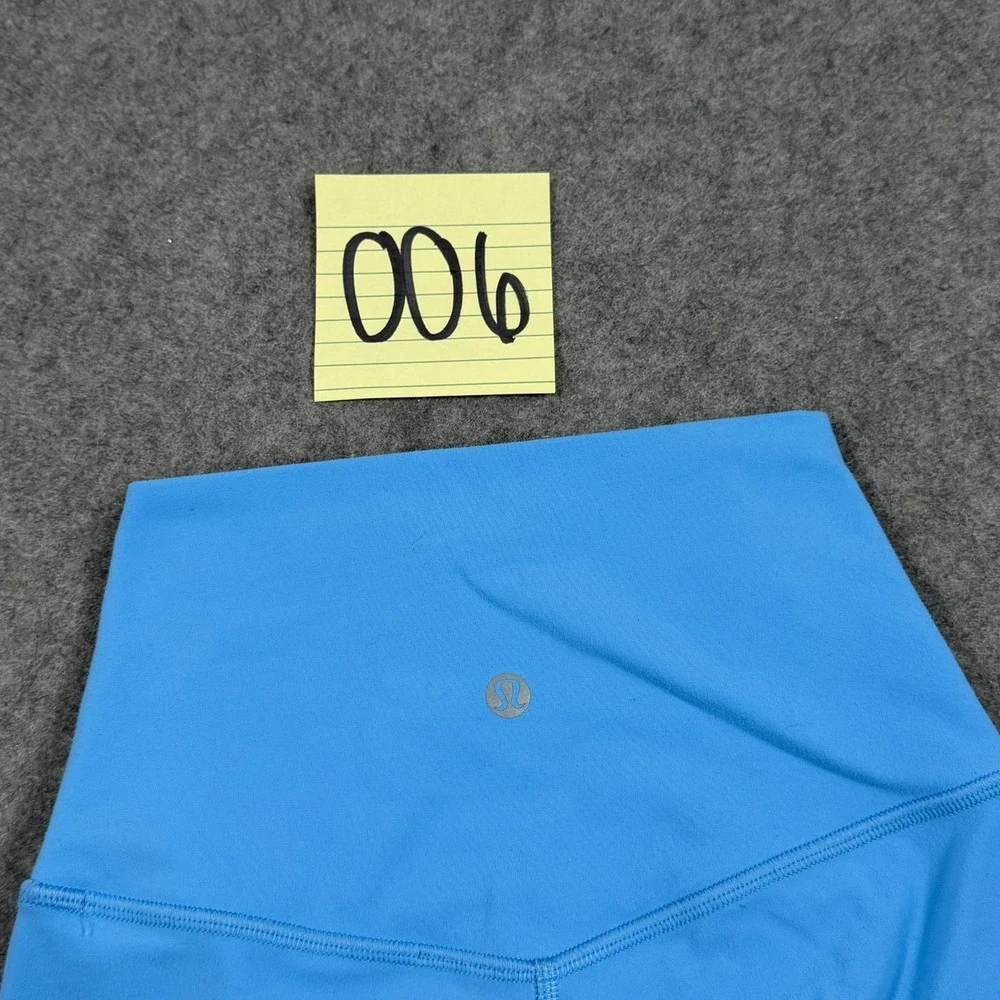 Lululemon Athletica Kayak Blue Light Align High-Rise Shorts Women's Size 0‎